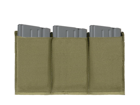 Elastic Triple SR25/M14/SCAR-H Magazine Pouch - Olive