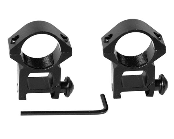 High 25 mm mounting rings for RIS rail
