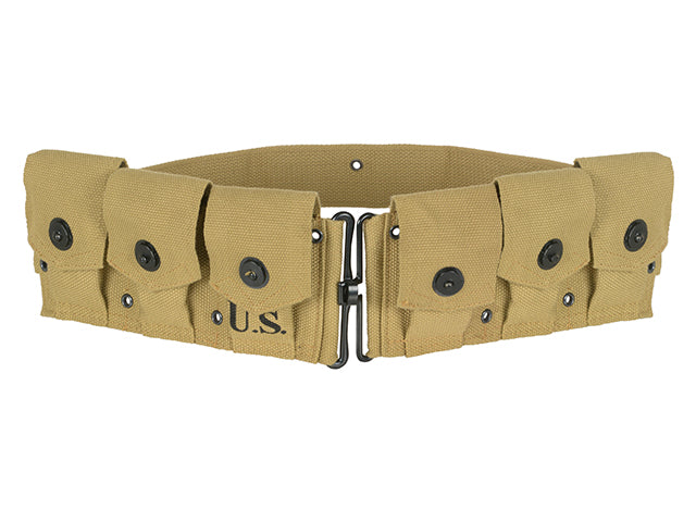 US WW2 M1 Garand Riffel 6-pouches Cartridge Bælte