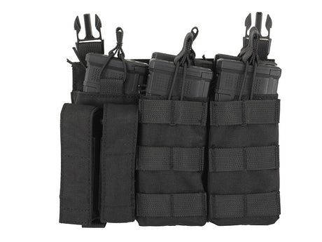 Buckle Up Triple 5.56/Pistol Pouch Panel - BK