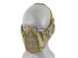 Low-Profile Mesh Mask with Cheek and Ear Protection type B - Multicamo