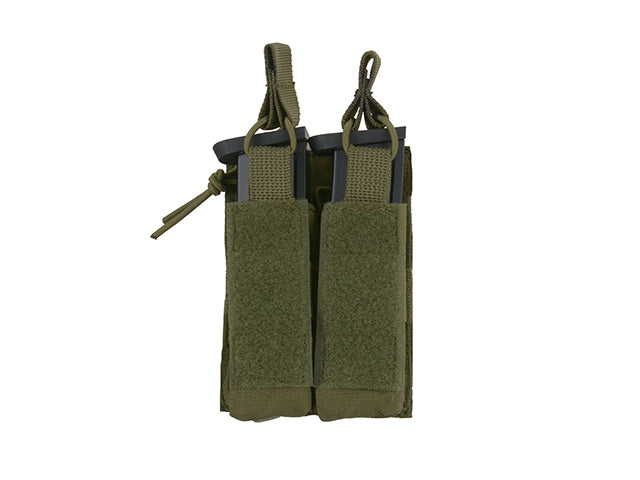 Open top double pistol mag pouch
