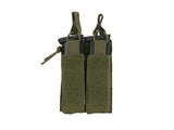 Open top double pistol mag pouch