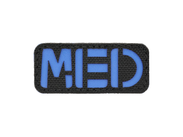 Laser Cut MED Patch - Blue