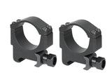 Low Profil 30mm Kikkertsigte Rings - Sort
