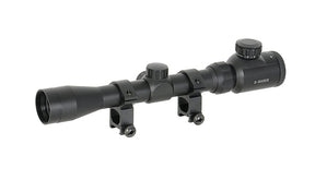 Scope 3-9x32E with high mounting rings