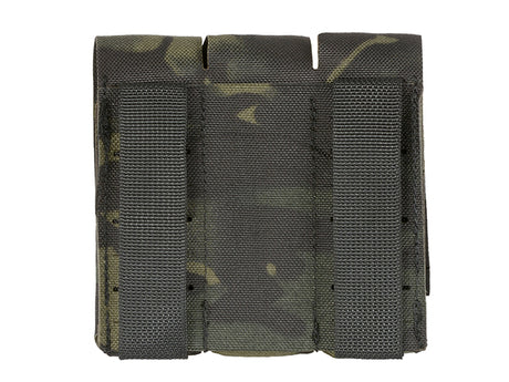 Triple Laser-Cut Pistol Magazine Pouch with Flap - MB