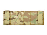 MOLLE Panel 6x3 for chest rig harness LASER CUT - Multicamo