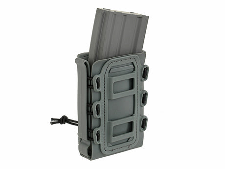 Soft Shell Rifle 5,56 Mag Pouch with MOLLE Clips - Wolf Gray