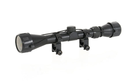 Scope 3-9x40 with high mount rings