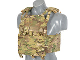 Laser-Cut “Buckle Up" Operator Plate Carrier with AR15/AK Magazine Pouch — Multicamo
