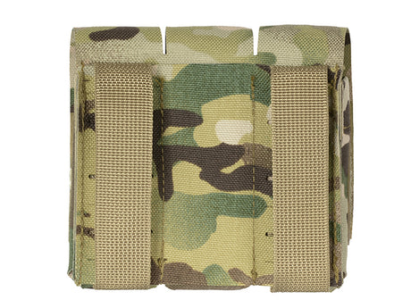 Triple Laser-Cut Pistol Magazine Pouch with Flap - Multicamo