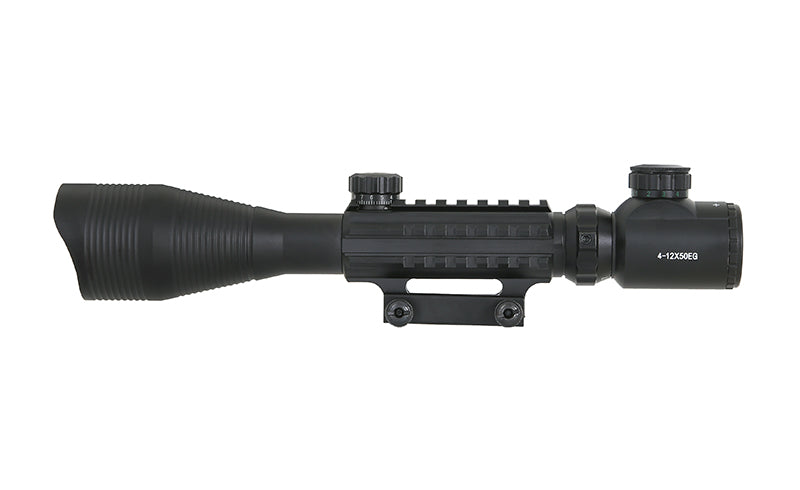 4-12x50EG Riflescope w/ Integrated Mount - Black