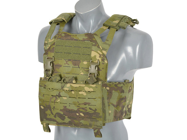 Laser-Cut “Buckle Up" Operator Plate Carrier with AR15/AK Magazine Pouch — MT