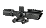1.5-5x32 Riflescope w/ Integrated Mount, Rails - Black