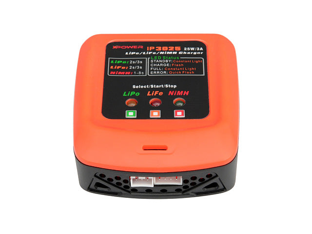 Oplader IP3025 - LiPo/LiFe/NiMH 25W/3A