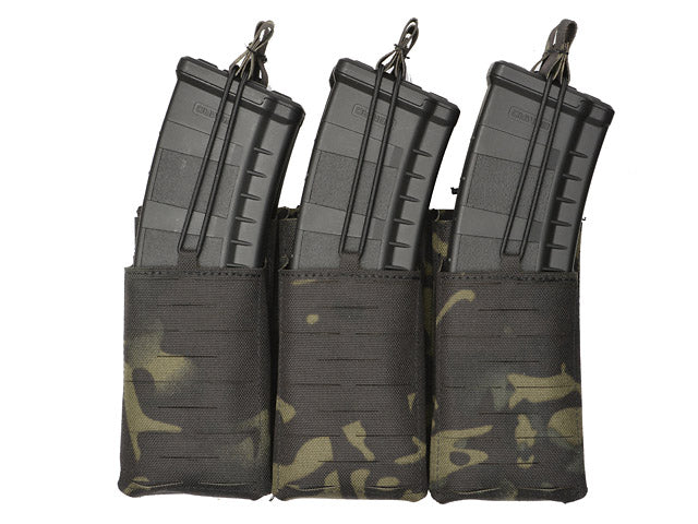 Laser-Cut Panel with 6 AR15/AK Magazine Pouches - MB