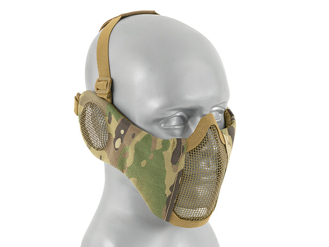 Low-Profile Mesh Mask with Cheek and Ear Protection type B - Multicamo