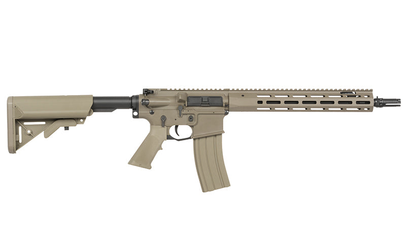 WE13 DSG 13" M4/AR-15 Knight's Armament Airsoft Riffel, 50 RPS, ETU - Tan