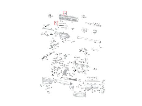 WE-4168 GBBR forskæfte mounting screw set