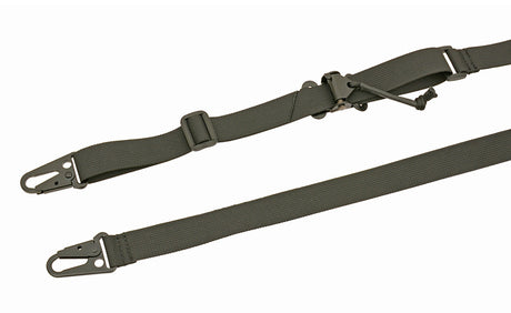 Two-point tactical sling with quick adjustment - Multicamo Black