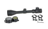 Scope 3-9x50 with high mounting rings