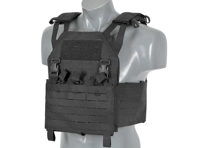 Laser-Cut “Buckle Up" Operator Plate Carrier with AR15/AK Magazine Pouch