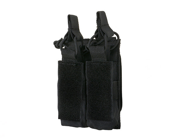 Open top double pistol mag pouch