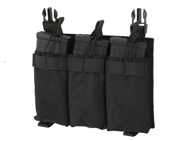 Buckle Up Triple 5.56 Pouch Panel - Black
