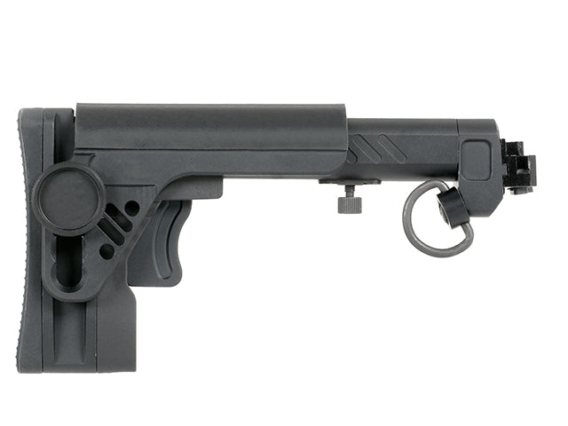 AK russisk telescopic foldable kolbe - Sort