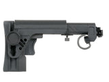 AK russisk telescopic foldable kolbe - Sort