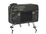 Two-Pocket Utility Pouch with Mounting Panel, Laser Cut - Multicamo Black