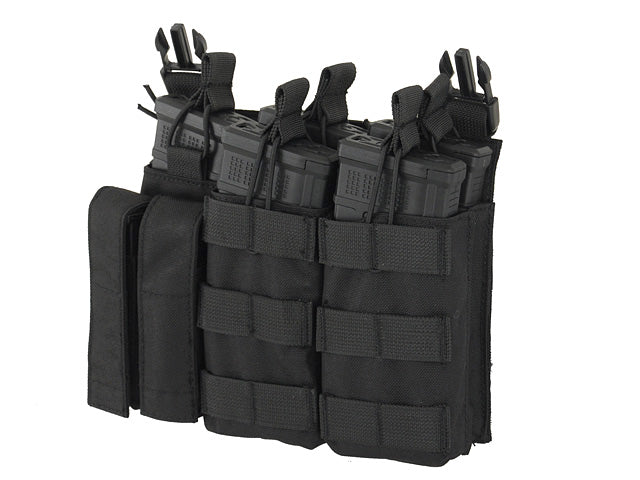 Buckle Up Triple 5.56/Pistol Pouch Panel - BK