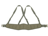 Padded patrol belt with suspenders