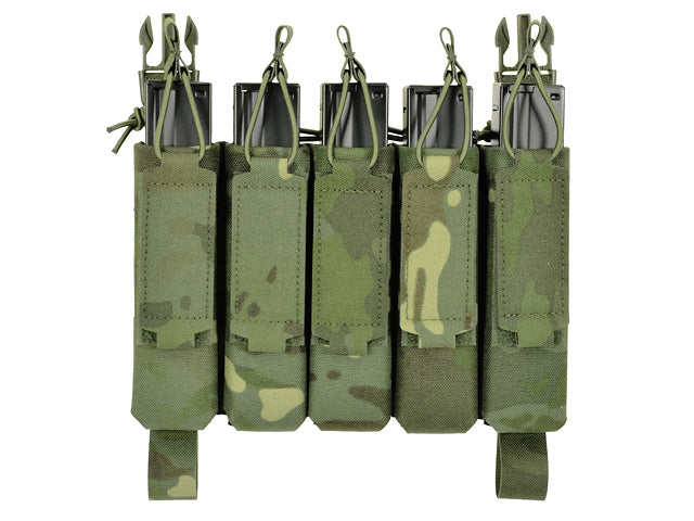 MP5 5-Magazine Pouch, Buckle-Up, Laser-Cut - Multicamo Tropic
