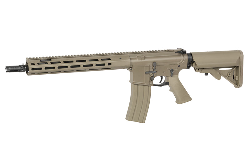 WE13 DSG 13" M4/AR-15 Knight's Armament Airsoft Riffel, 50 RPS, ETU - Tan