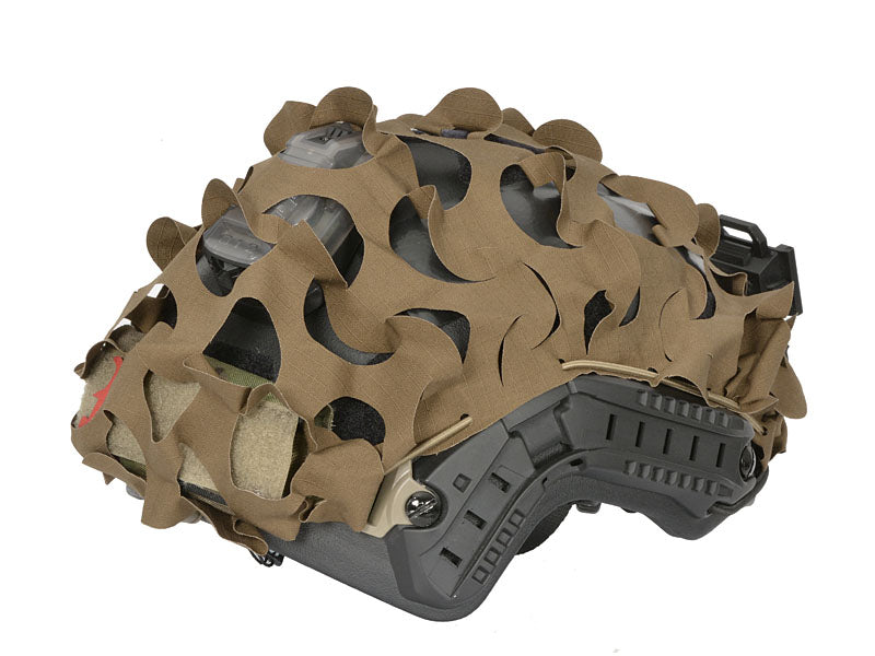 3D Laser-Cut Camouflage Cover for High-Cut Helmet
