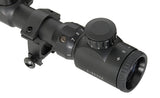 Scope 3-9x32E with high mounting rings
