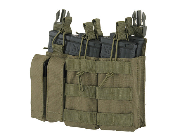 Buckle Up Triple 5.56/Pistol Pouch Panel - Olive