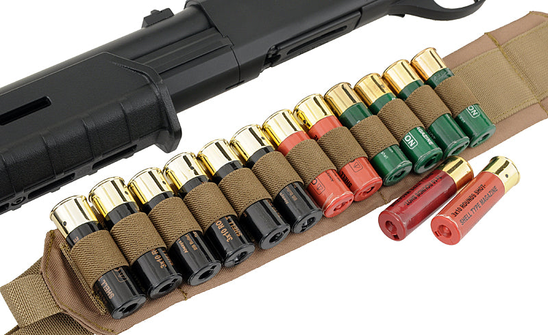 Tactical Shotgun Sling with 12rd Shellholder - Black