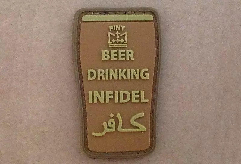 BEER DRINKING INFIDEL - PATCH
