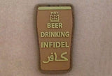 BEER DRINKING INFIDEL - PATCH