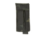 Foldable Bottle Pouch, dual mounting system, Laser Cut - Multicamo Black