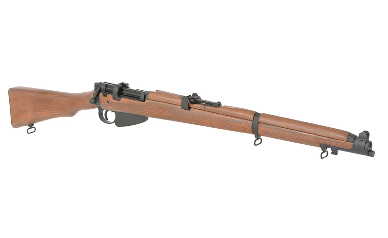 WWII SMLE No.1 MK III Bolt-Action Riffel Replica - ægte træ