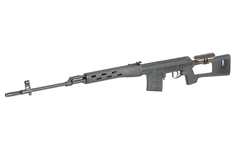 SVD Airsoft Bolt Action Sniper Riffel - Sort