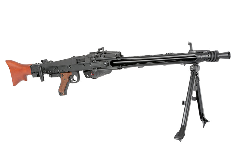 MG42 helmetal AEG maskingevær Replica - ægte træ