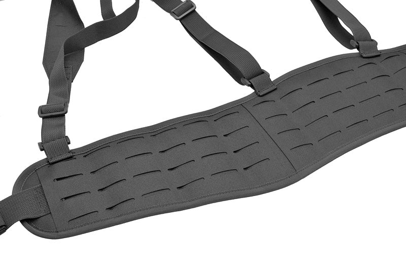 Patrol Tactical Belt with Suspenders MOLLE, Laser Cut