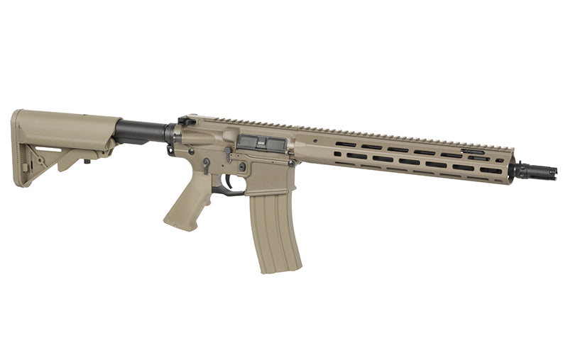 WE13 DSG 13" M4/AR-15 Knight's Armament Airsoft Riffel, 50 RPS, ETU - Tan