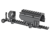 Replica Style NADS Montage 30mm Kikkertsigte Ring Assembly (7.62 Version) - Sort