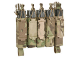 MP5 5-Magazine Pouch, Buckle-Up, Laser-Cut - Multicamo